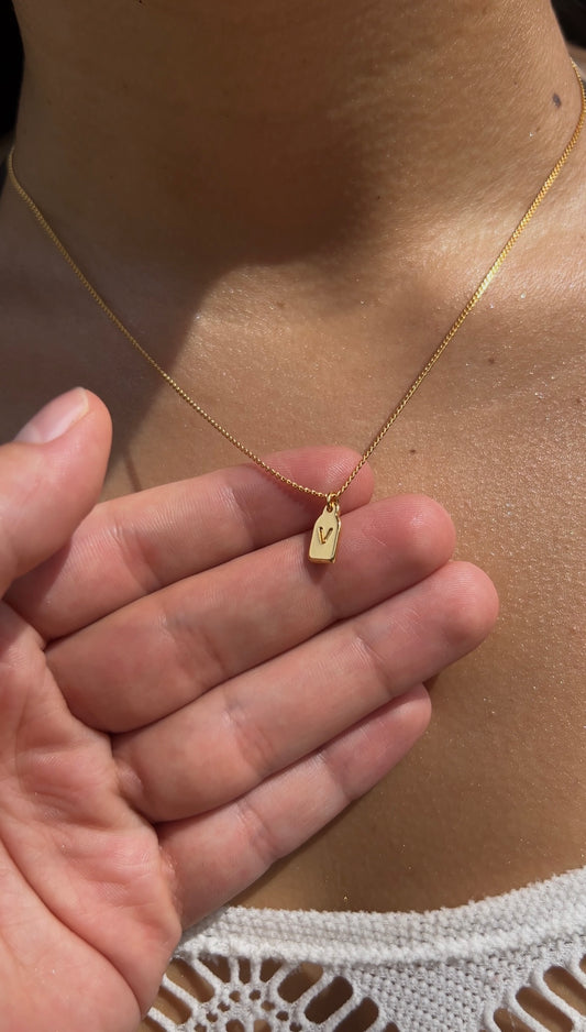 Collar de inicial personalizada