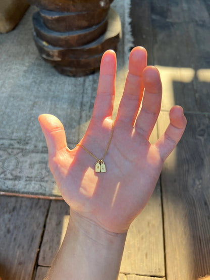 PAR de collares con iniciales para parejas